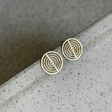 Bauhaus circle earrings