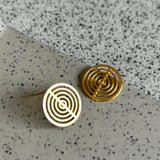 Bauhaus circle earrings