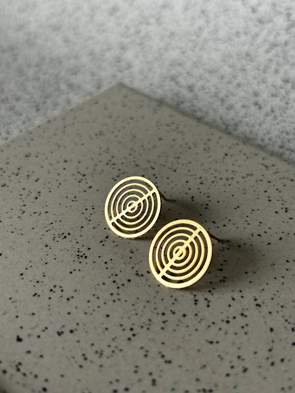 Bauhaus circle earrings