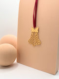 Gold plated Christmas bell ornament
