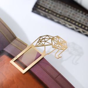 Geometric Elephant Bookmark