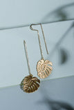 Monstera deliciosa Chain Earrings