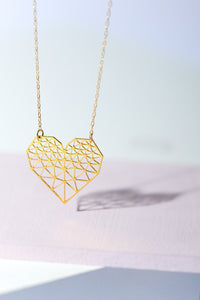 Geometric Heart Necklace