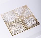 Parametric desinged luxury table accessory made of brass