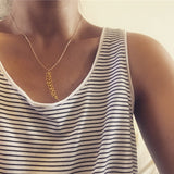 geometric wheat necklace