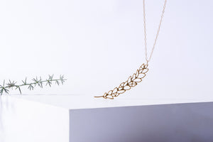 geometric wheat necklace