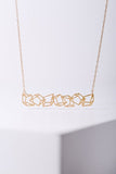 horizontal geometric necklace