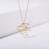 Geometric Fish Necklace