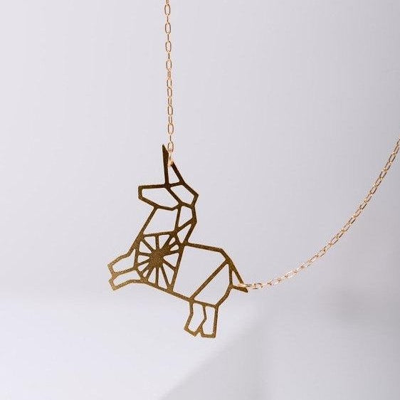 Geometric Unicorn Necklace