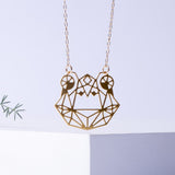 Geometric Frog Necklace