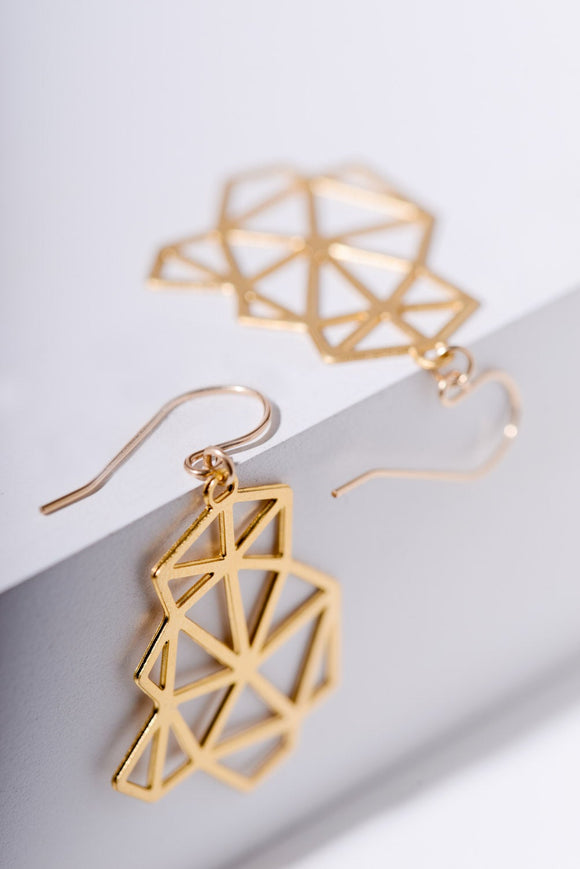 Geometric dangle earrings