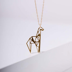 Geometric Giraffe Necklace