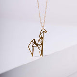 Geometric Giraffe Necklace
