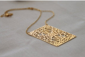 Vertical Rectangle necklace