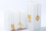 geometric Japanese lamp necklace