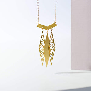 Drop Geometric Necklace