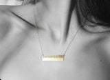 Rectangle bib necklace