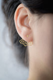 Geometric jacket earrings