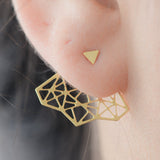 Geometric jacket earrings