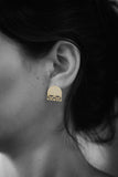 Golden geometric earrings