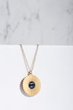 Flower necklace with Swarovski crystal