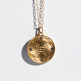 Golden coin necklace