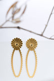 Gold statement earrings