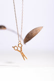 Golden Scissors necklace