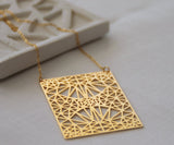 Vertical Rectangle necklace