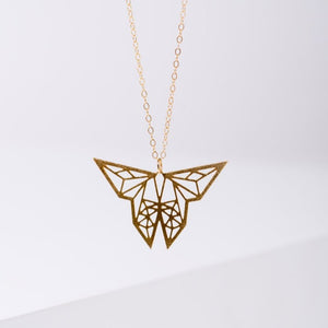 Geometric Butterfly Necklace